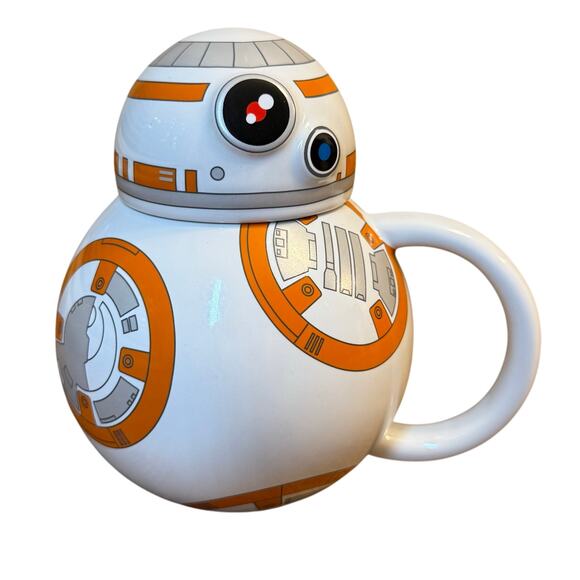 BB8 Droid Star Wars Disney Lucasfilm Ceramic Character Mug w/Lid - Picture 1 of 7